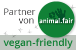 Wir sind vegan-friendly und Partner von animal.fair!